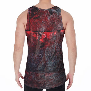 Bloody Room Print Men's Velvet Tank Top