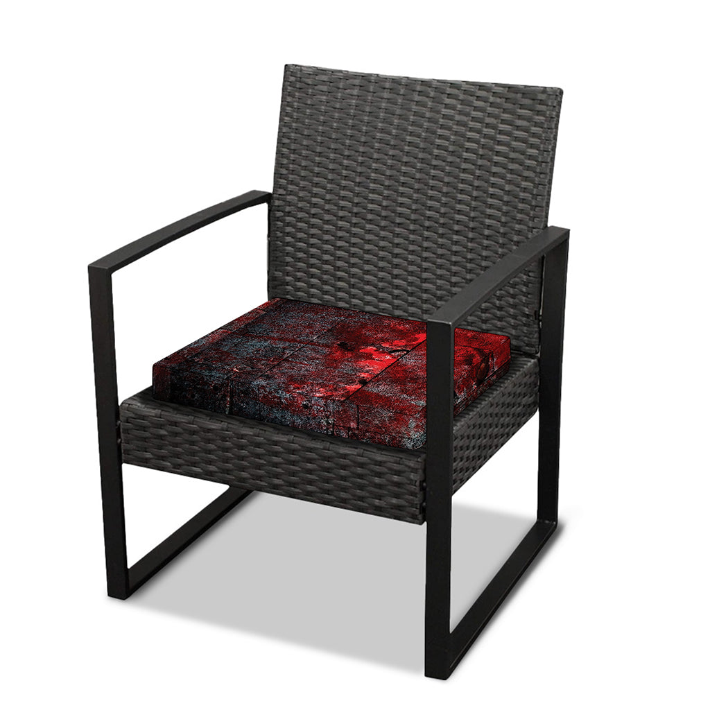 Bloody Room Print Outdoor Seat Cushion Cover