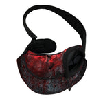 Bloody Room Print Pet Sling Carrier