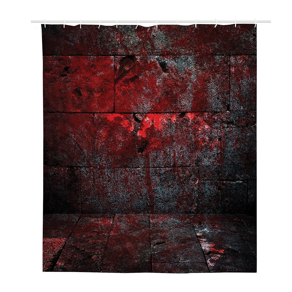 Bloody Room Print Polyester Shower Curtain