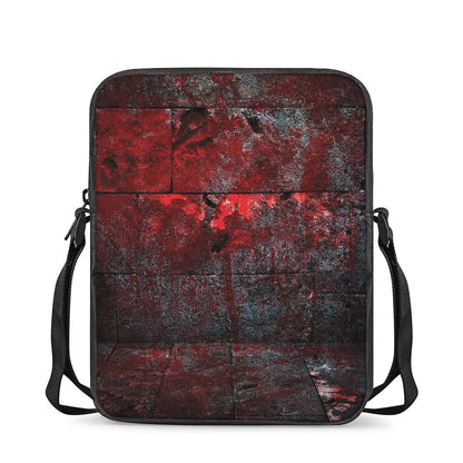 Bloody Room Print Rectangular Crossbody Bag