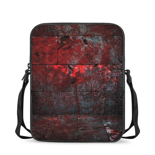 Bloody Room Print Rectangular Crossbody Bag