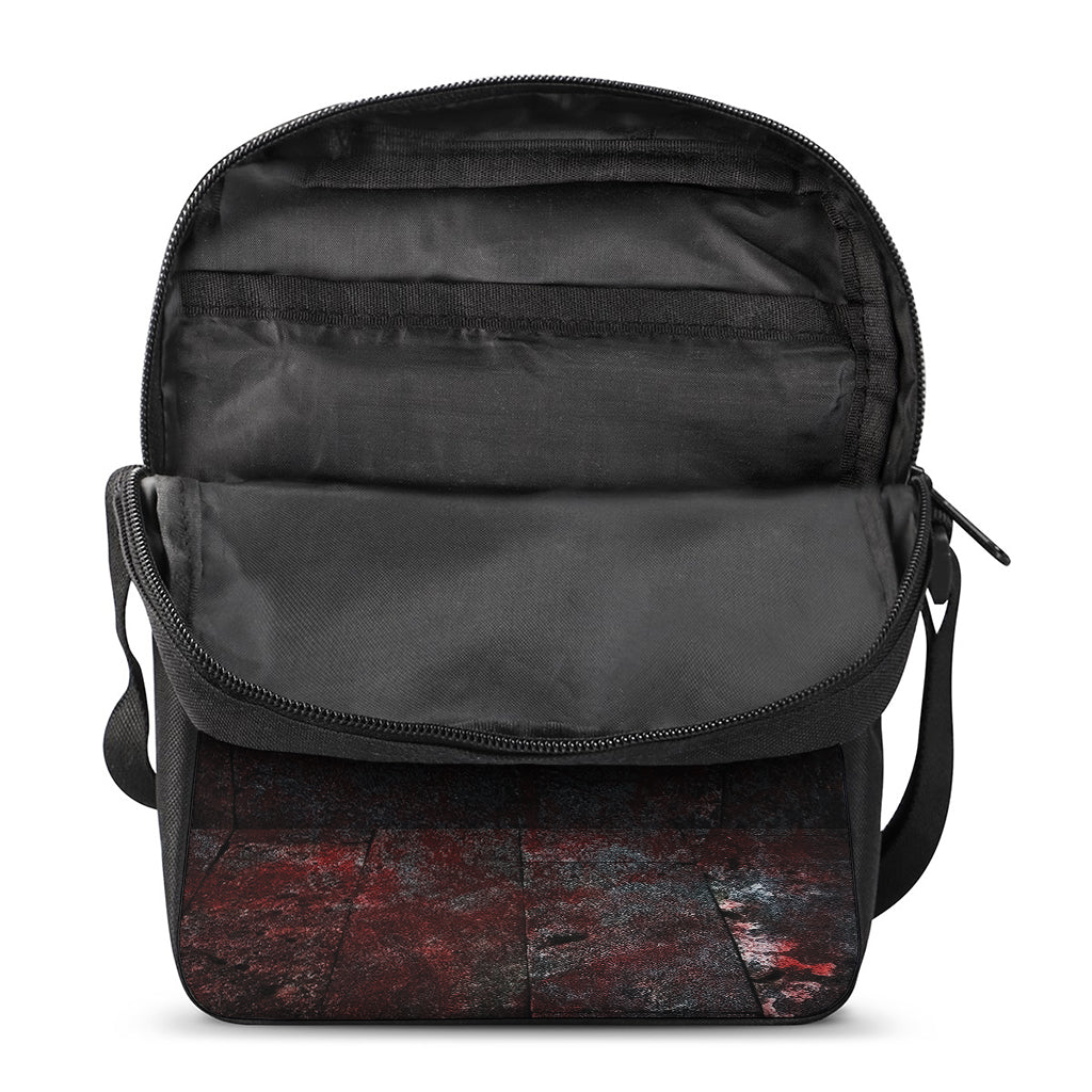 Bloody Room Print Rectangular Crossbody Bag