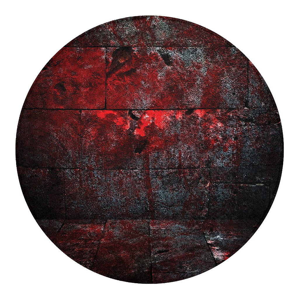 Bloody Room Print Round Blanket
