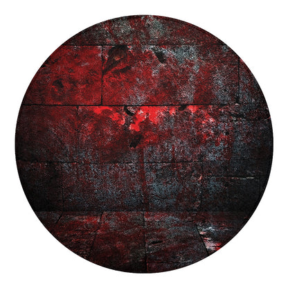 Bloody Room Print Round Blanket