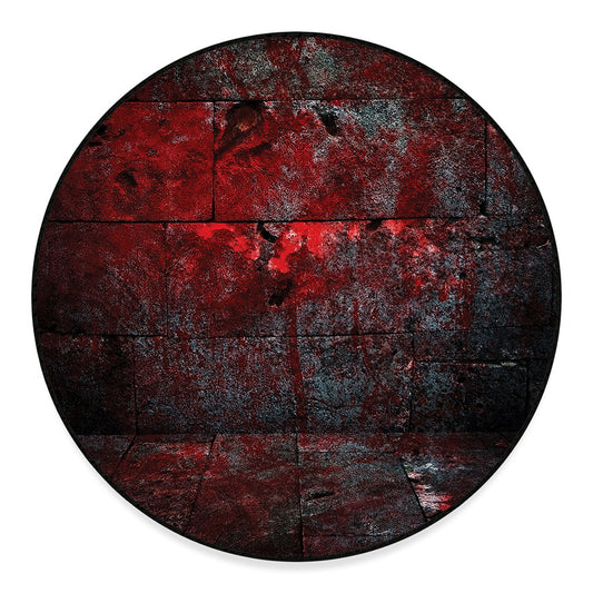 Bloody Room Print Round Floor Mat