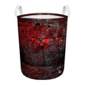 Bloody Room Print Round Laundry Basket