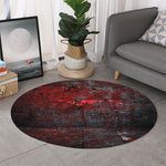 Bloody Room Print Round Rug