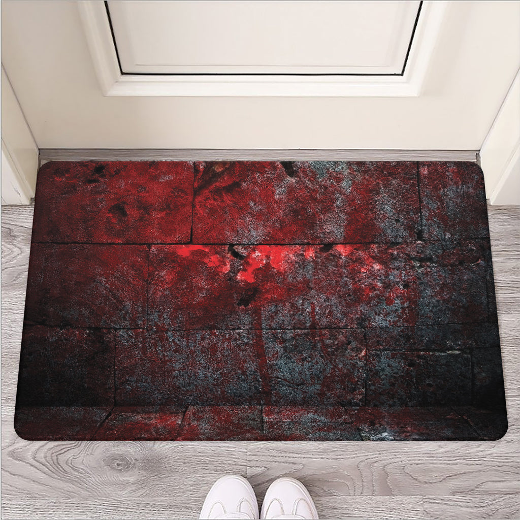 Bloody Room Print Rubber Doormat