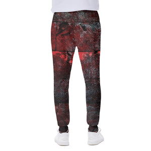 Bloody Room Print Scuba Joggers