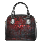 Bloody Room Print Shoulder Handbag