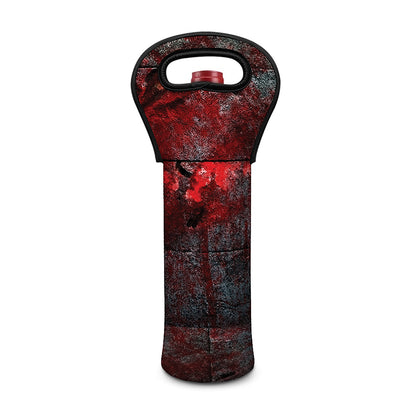 Bloody Room Print Single Neoprene Wine Tote