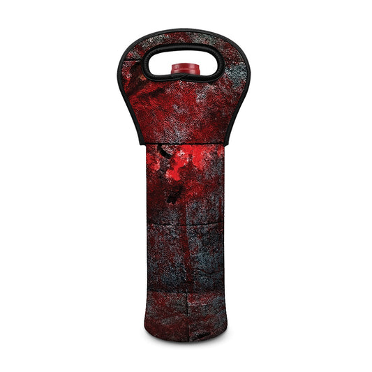 Bloody Room Print Single Neoprene Wine Tote