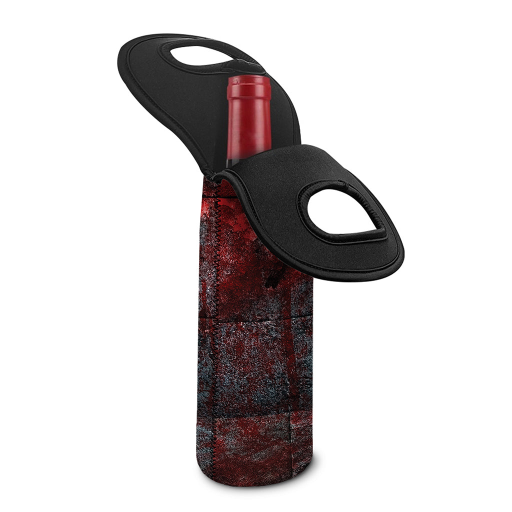 Bloody Room Print Single Neoprene Wine Tote