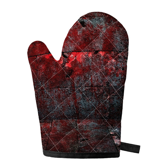Bloody Room Print Single Oven Mitt