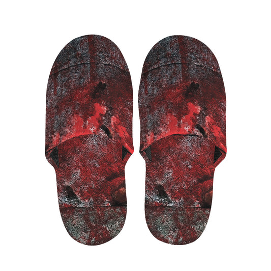 Bloody Room Print Slippers