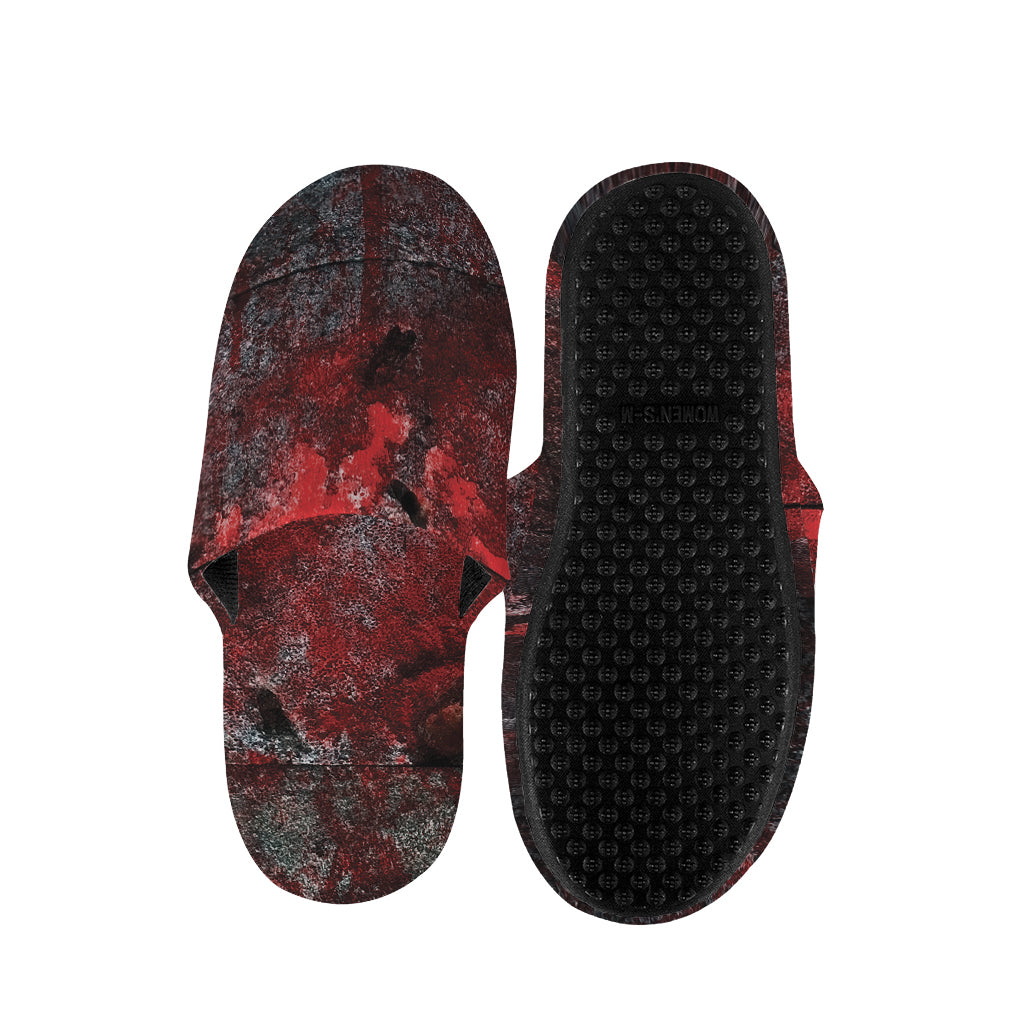 Bloody Room Print Slippers