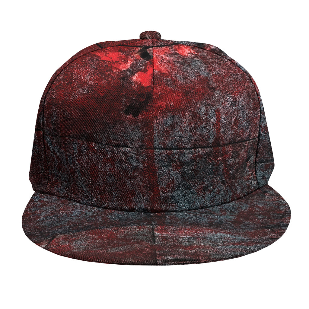 Bloody Room Print Snapback Cap