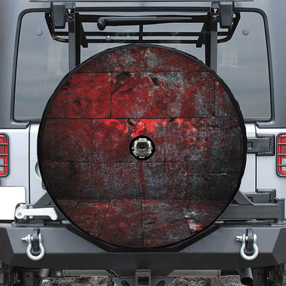 Bloody Room Print Tire Cover With Camera Hole