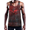 Bloody Room Print Men's Workout Tank Top
