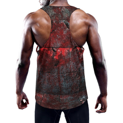 Bloody Room Print Training Tank Top