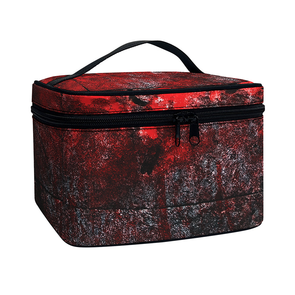 Bloody Room Print Travel Makeup Bag