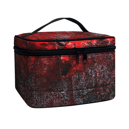Bloody Room Print Travel Makeup Bag