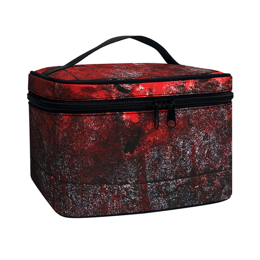 Bloody Room Print Travel Makeup Bag