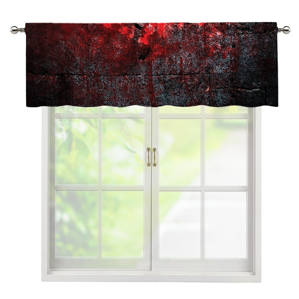Bloody Room Print Window Valance