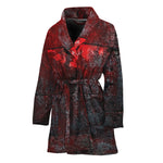 Bloody Room Print Women's Bathrobe