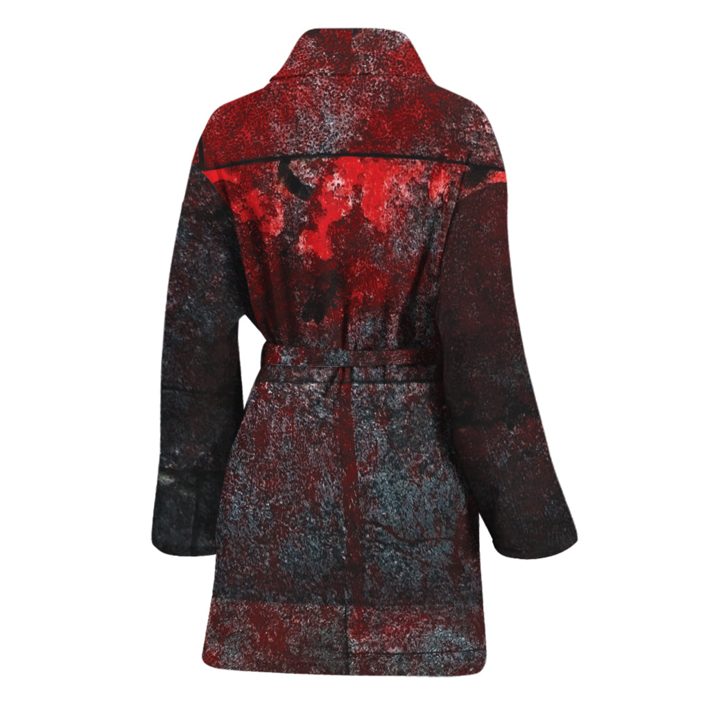 Bloody Room Print Women's Bathrobe