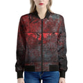 Bloody Room Print Women's Bomber Jacket