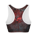 Bloody Room Print Women's Sports Bra