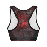Bloody Room Print Women's Sports Bra