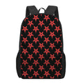 Bloody Satanic Pentagram Pattern Print 17 Inch Backpack