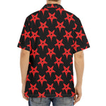 Bloody Satanic Pentagram Pattern Print Aloha Shirt