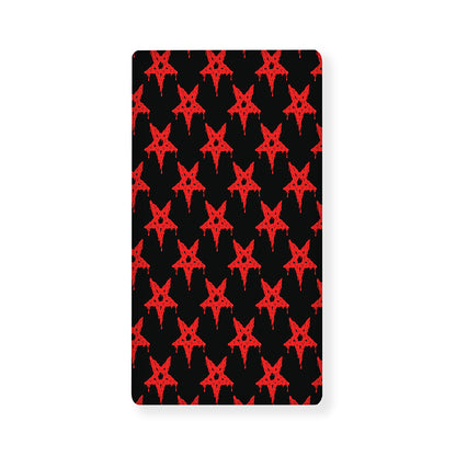Bloody Satanic Pentagram Pattern Print Baby Crib Sheet