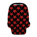 Bloody Satanic Pentagram Pattern Print Baby Seat Cover