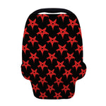 Bloody Satanic Pentagram Pattern Print Baby Seat Cover