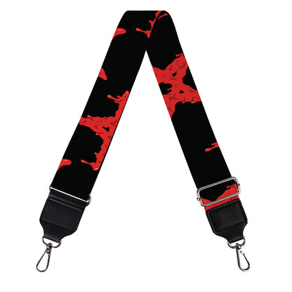Bloody Satanic Pentagram Pattern Print Bag Strap