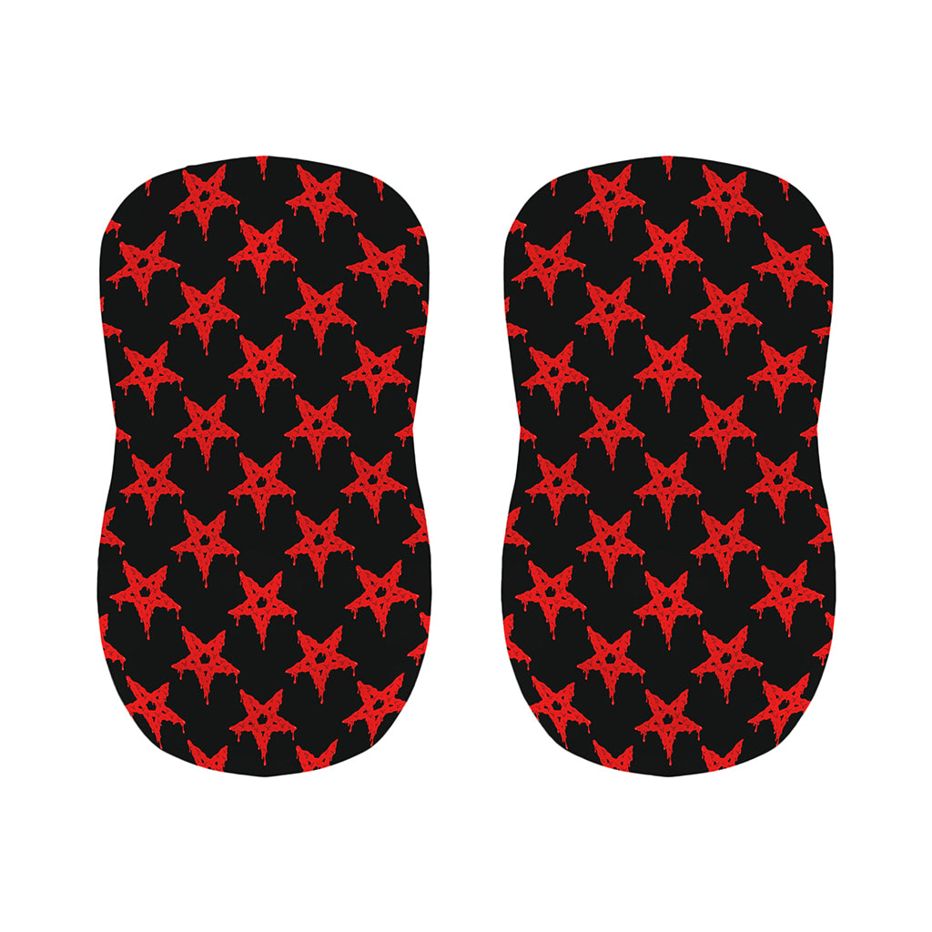 Bloody Satanic Pentagram Pattern Print Bar Stool Covers