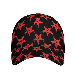 Bloody Satanic Pentagram Pattern Print Baseball Cap