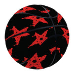 Bloody Satanic Pentagram Pattern Print Basketball