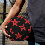 Bloody Satanic Pentagram Pattern Print Basketball