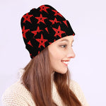 Bloody Satanic Pentagram Pattern Print Beanie