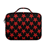 Bloody Satanic Pentagram Pattern Print Briefcase Bible Bag