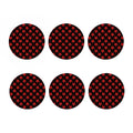 Bloody Satanic Pentagram Pattern Print Coaster Set