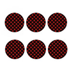 Bloody Satanic Pentagram Pattern Print Coaster Set
