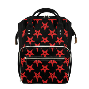 Bloody Satanic Pentagram Pattern Print Diaper Bag