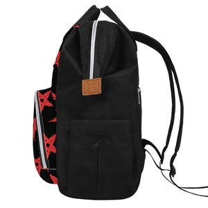 Bloody Satanic Pentagram Pattern Print Diaper Bag